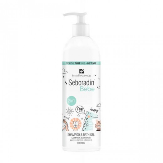 Seboradin Bebe, szampon i żel do mycia 2w1, dla dzieci od urodzenia, 500 ml
