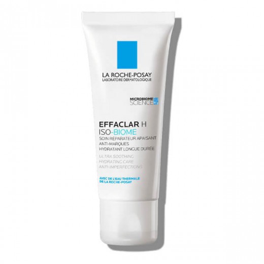 La Roche-Posay Effaclar H Iso - Biome, kojący krem nawilżający przeciw niedoskonałościom, 40 ml