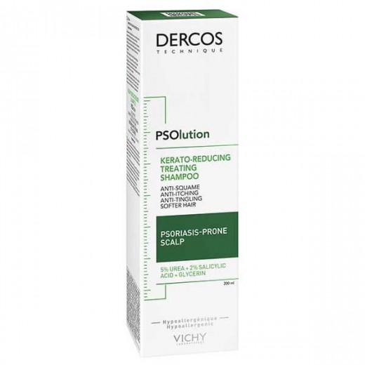 Vichy Dercos PSOlution, keratolityczny szampon do włosów, 200 ml