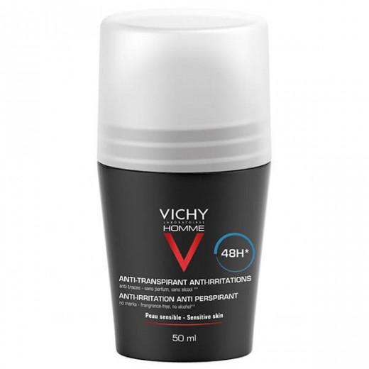 Vichy Homme, antyperspirant roll-on 48h dla mężczyzn, 50 ml