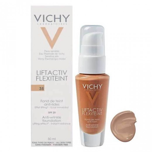 Vichy Liftactiv Flexiteint, podkład liftingująco-przeciwzmarszczkowy do skóry dojrzałej, 35 Sand, 30 ml