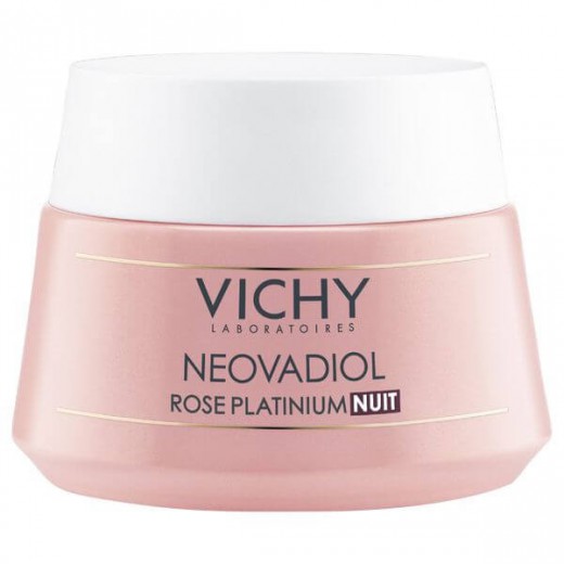 Vichy Neovadiol Rose Platinium, różany krem do twarzy rewitalizująco-ujędrniający do skóry dojrzałej, 50 ml