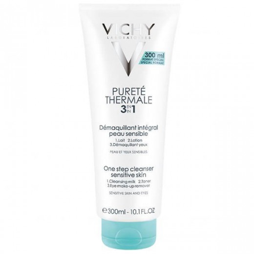 Vichy Purete Thermale, preparat do demakijażu twarzy i oczu 3w1, 300 ml