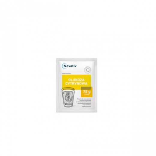 Novativ Glukoza cytrynowa, proszek, 75 g