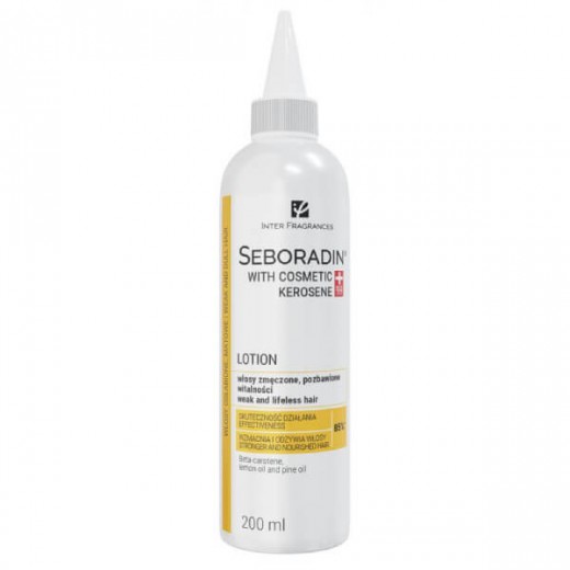 Seboradin z naftą kosmetyczną, lotion do włosów zmęczonych, pozbawionych witalności, 200 ml