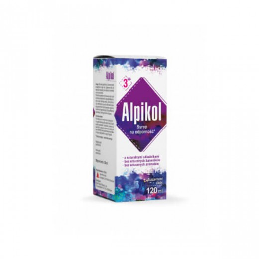 Alpikol Syrop na Odporność, dla dorosłych i dzieci od 3 lat, 120 ml