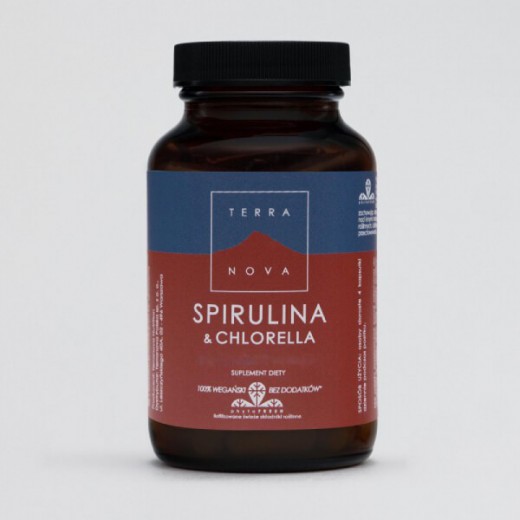 Terranova Spirulina & Chlorella, 50 kapsułek
