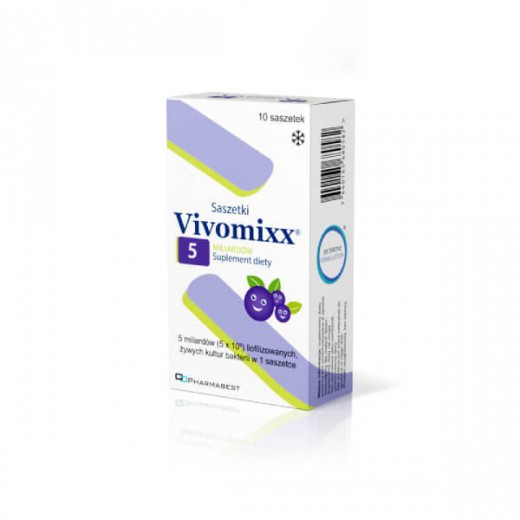 Vivomixx 5 mld, smak borówkowy, 10 saszetek