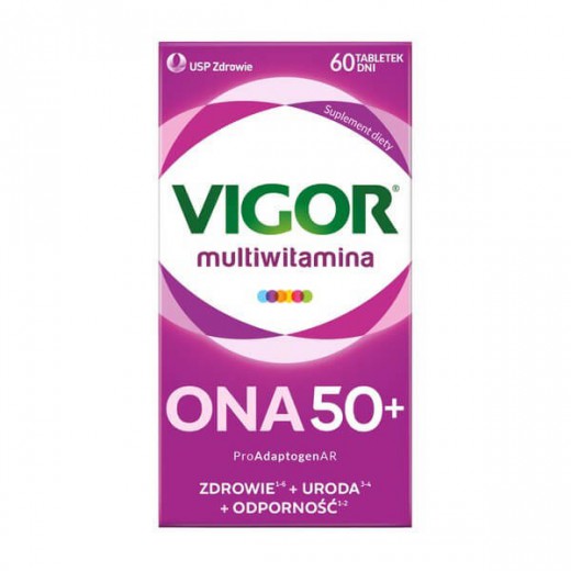 Vigor Multiwitamina Ona 50+, 60 tabletek