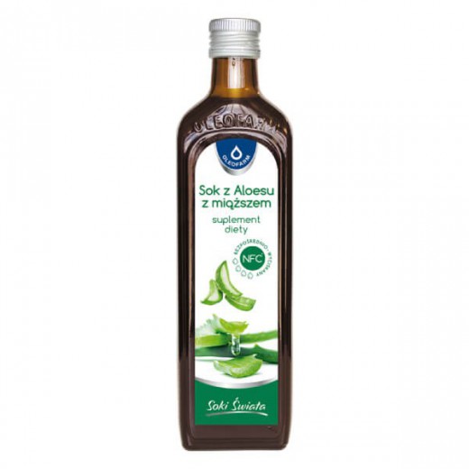 Oleofarm Soki Świata Sok z Aloesu z miąższem, 500 ml