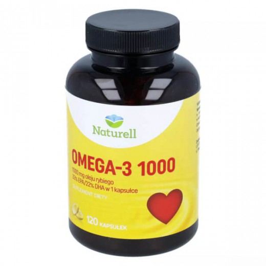 Naturell Omega-3 1000, 120 kapsułek