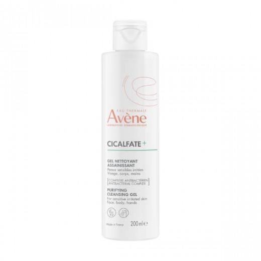 Avene Cicalfate+, Oczyszczający żel do mycia twarzy i ciała, 200ml