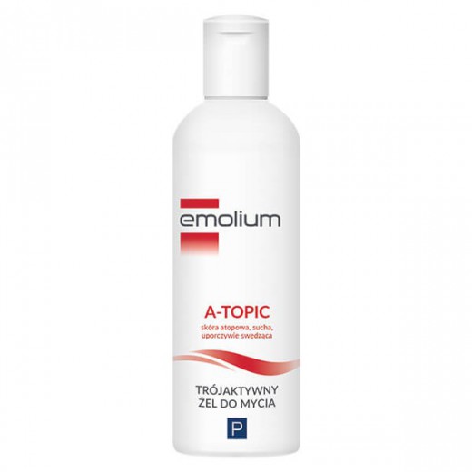 Emolium A-Topic, trójaktywny żel do mycia, 200ml