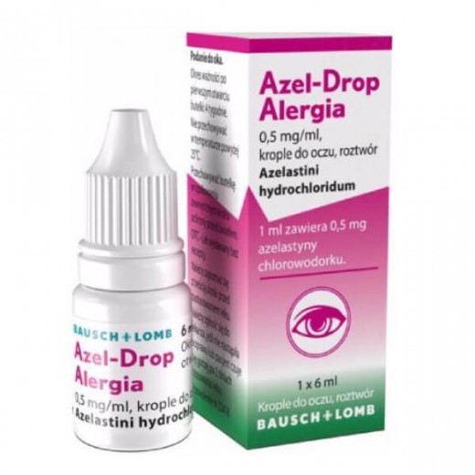 Azel-Drop Alergia, 0,5 mg/ml, krople do oczu, roztwór, 6 ml