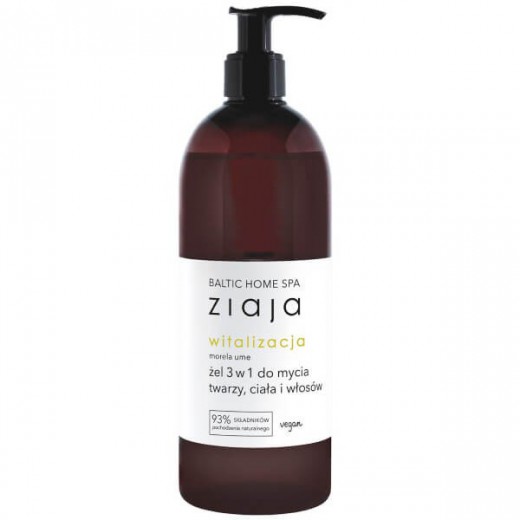 Ziaja Baltic Home Spa Witalizacja, żel 3w1 do mycia twarzy, ciała i włosów, 500ml