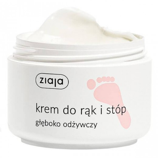 Ziaja Stopy, krem do rąk i stóp, głęboko odżywczy, 50 ml