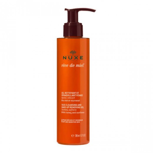 Nuxe Reve de Miel, żel do oczyszczania i demakijażu twarzy, 200 ml