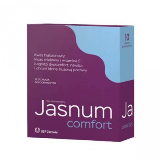 Jasnum Comfort, globulki dopochwowe, 10 sztuk