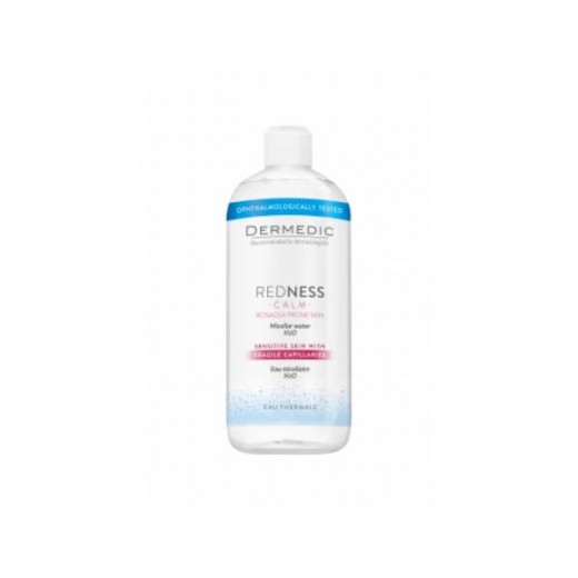 Dermedic Redness Calm, płyn micelarny H2O, skóra wrażliwa, 500 ml