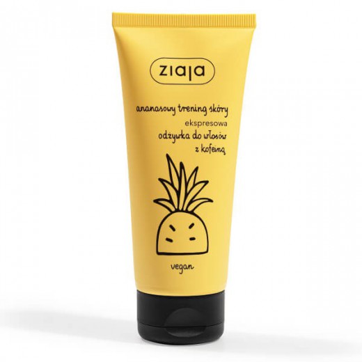 Ziaja, ananasowa odżywka do włosów z kofeiną, 100 ml