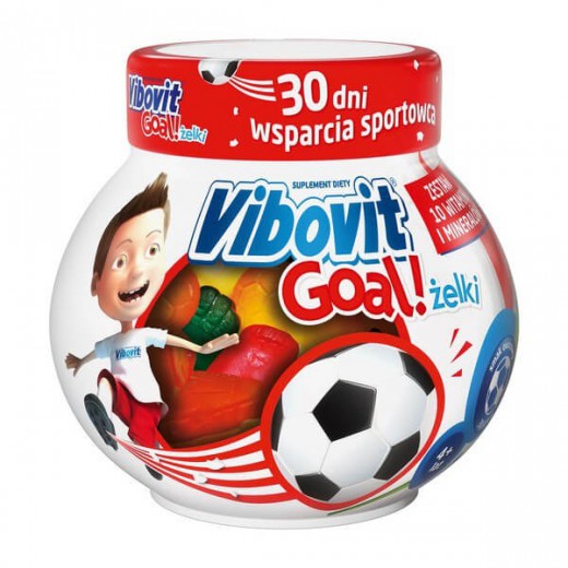 Vibovit Goal Żelki, powyżej 4 lat, smak owocowy, 30 sztuk