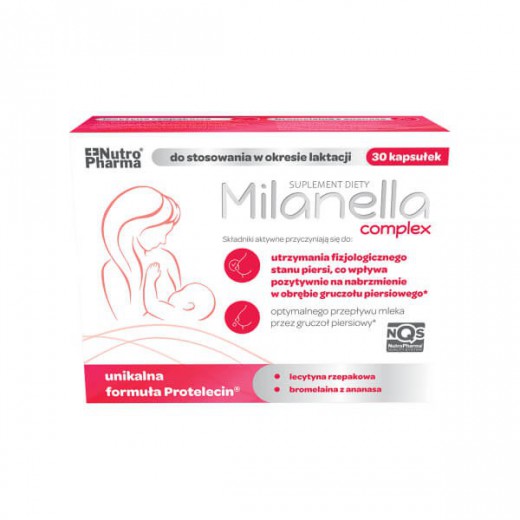 Milanella Complex, dla kobiet karmiących piersią, 30 kapsułek