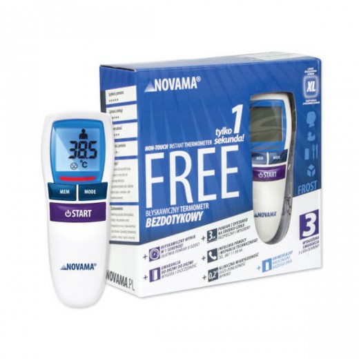 Novama Free NT17, termometr bezdotykowy, Frost white, 1 sztuka