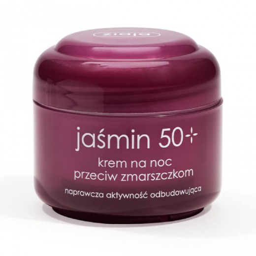 Ziaja Jaśmin, krem przeciw zmarszczkom 50 +, na noc, 50 ml