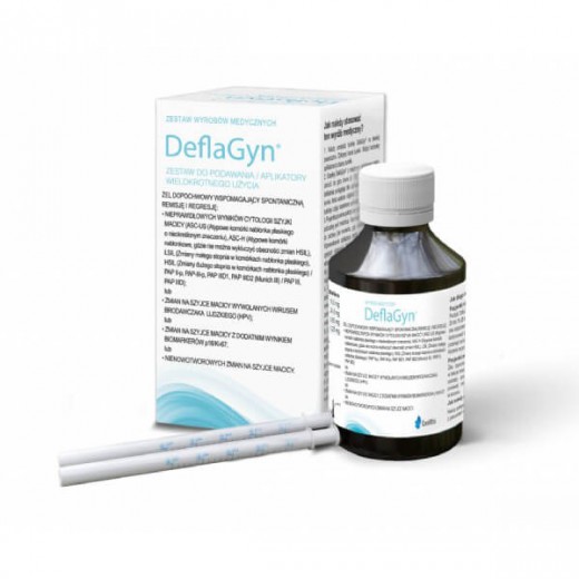 DeflaGyn Zestaw: żel dopochwowy 150 ml + 2 aplikatory wielokrotnego użycia