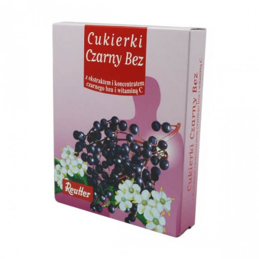 Reutter, cukierki czarny bez, 50 g
