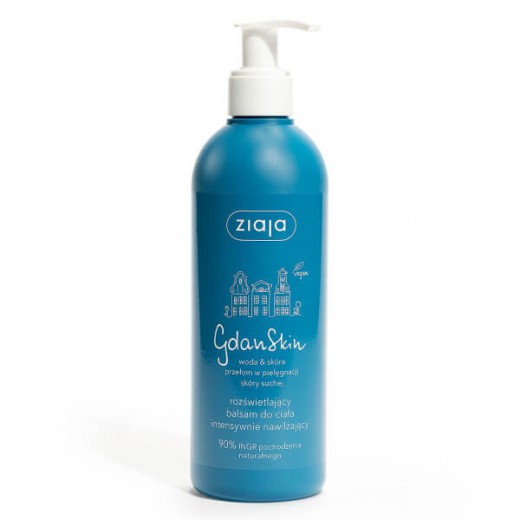 Ziaja GdanSkin, rozświetlający balsam do ciała, intensywnie nawilżający, 300 ml