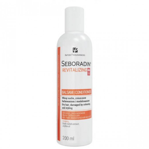 Seboradin Revitalizing, balsam do włosów suchych, zniszczonych farbowaniem i modelowaniem, 200 ml