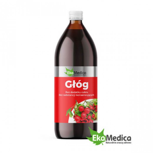 EkaMedica Głóg, sok, 1000 ml