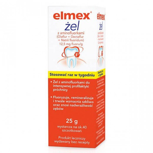 Elmex żel do zębów, 12,5 mg, 25 g