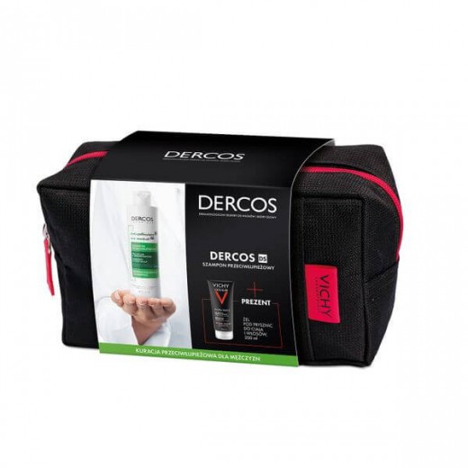 Zestaw Vichy Dercos Anti Dandruff DS, szampon przeciwłupieżowy, 390 ml + żel pod prysznic, 200 ml