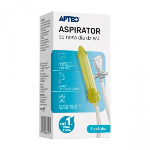 Aspirator do nosa dla dzieci, Apteo, 1 sztuka