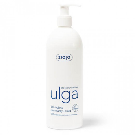 Ziaja Ulga, żel myjący do twarzy i ciała, 400 ml