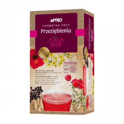 Apteo Herbatka przy przeziębieniu, 20 saszetek