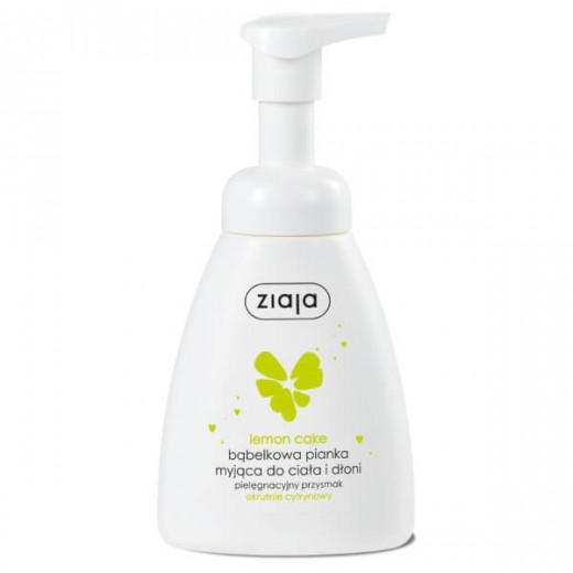 Ziaja Lemon Cake, bąbelkowa pianka do mycia ciała i dłoni, 250 ml