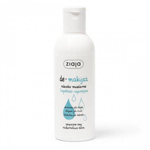 Ziaja Demakijaż, mleczko micelarne łagodząco-wyciszające, 200 ml