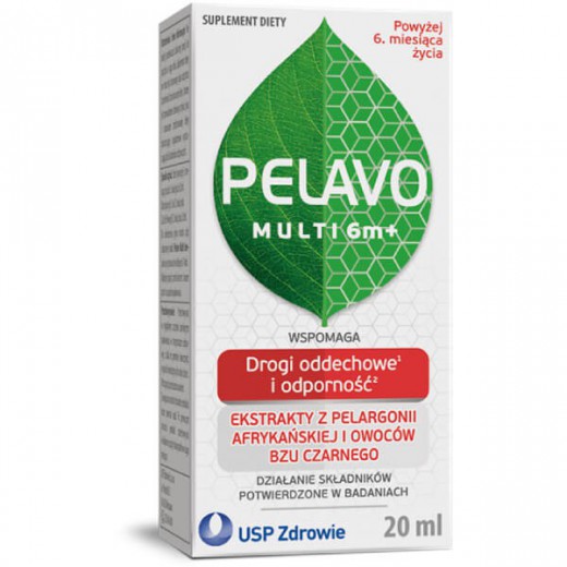 Pelavo Multi 6m+, odporność i drogi oddechowe, krople, 20 ml