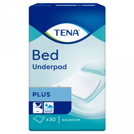 Tena Bed Underpad, podkłady chłonne, Plus, 60 cm x 60 cm, 30 sztuk