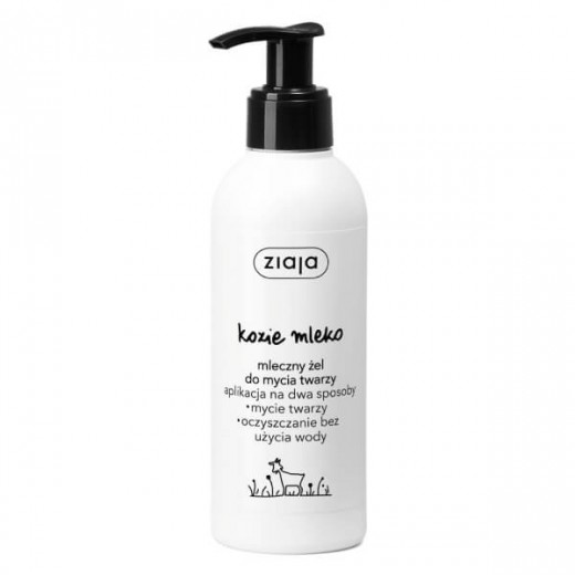 Ziaja Kozie Mleko, mleczny żel do mycia twarzy, 200 ml
