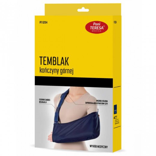Pani Teresa, temblak kończyny górnej PT 0204, granatowy, rozmiar L, 1 sztuka