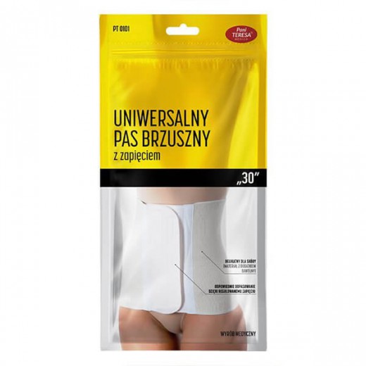 Pani Teresa, pas brzuszny, uniwersalny, z zapięciem, 30, PT 0101, rozmiar XL, 1 sztuka