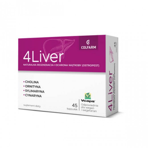 4 Liver, 45 kapsułek