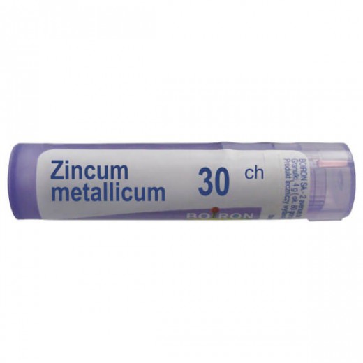 Boiron Zincum metallicum 30 CH, granulki, 4 g