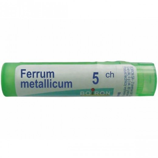 Boiron Ferrum metallicum, 5 CH, granulki, 4 g