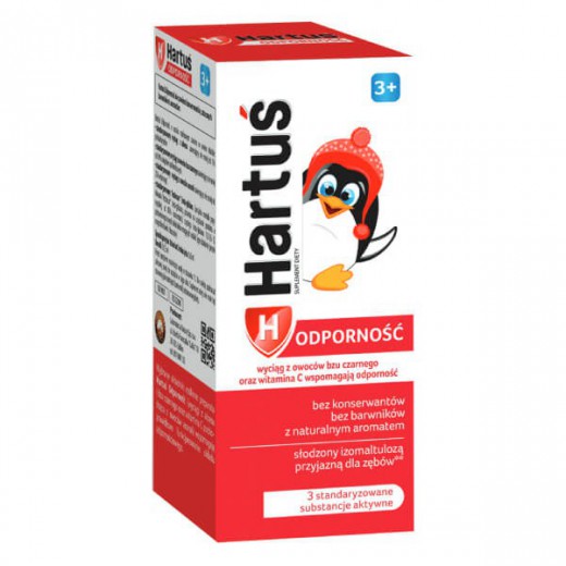 Hartuś Odporność, syrop dla dzieci powyżej 3 roku, 120 ml
