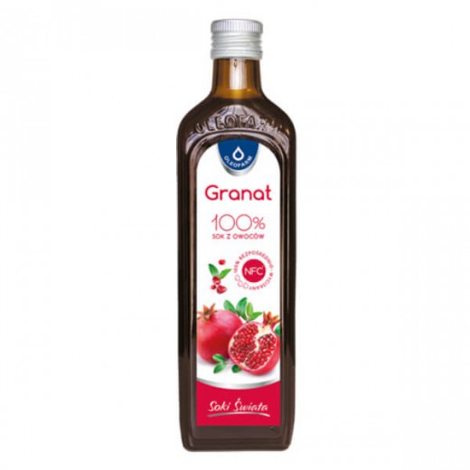 Oleofarm Soki Świata Granat, 100% sok z owoców, 980 ml